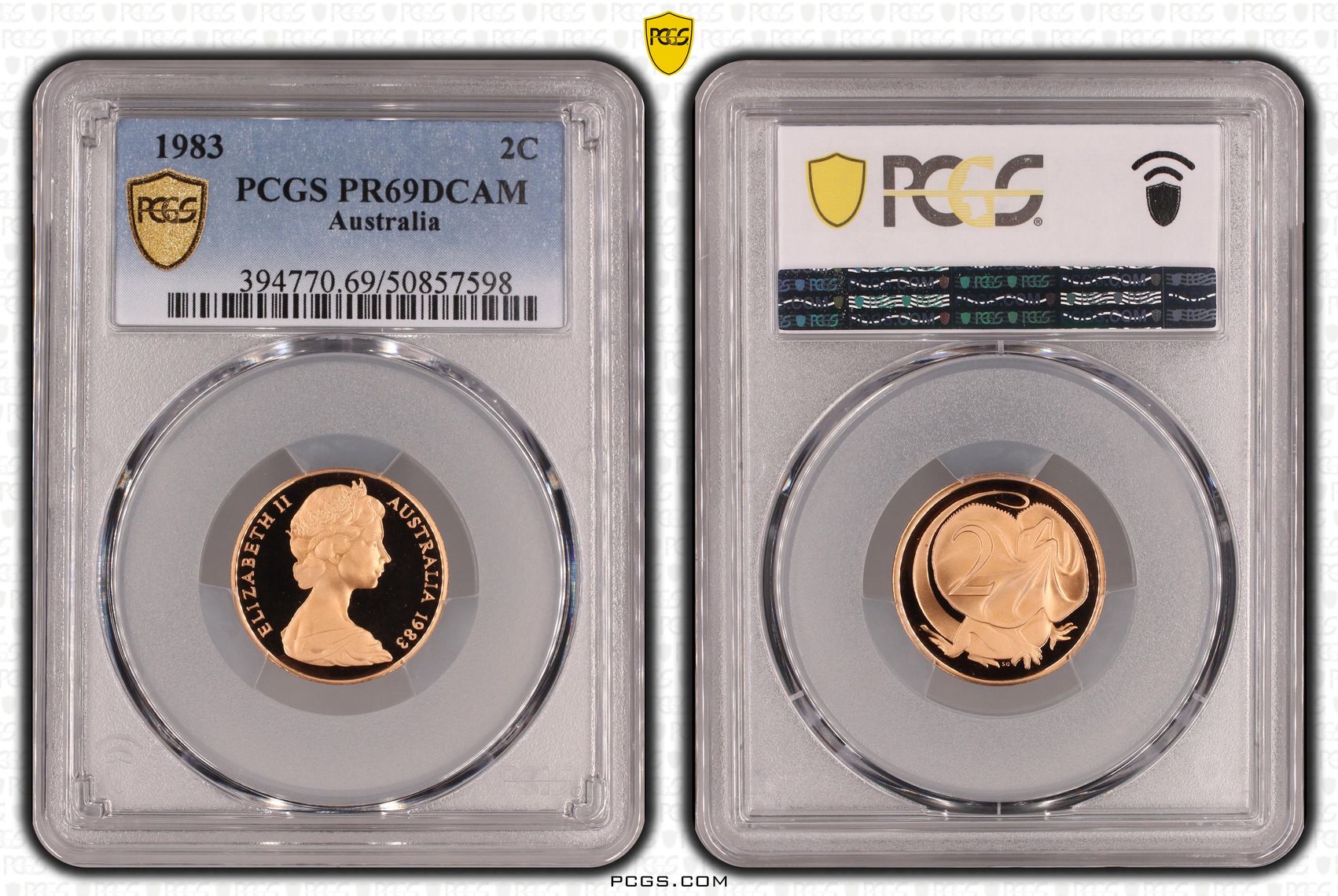 Two Cent, 1983, Pcgs Pr69dcam