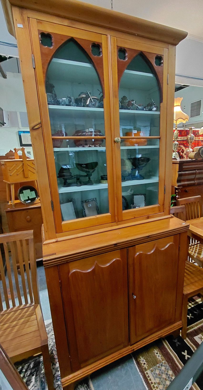 82 · AUSTRALIAN COLONIAL PINE BOOKCASE