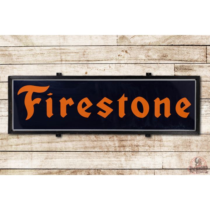 6' Firestone Single Sided Porcelain Sign TAC 9.25