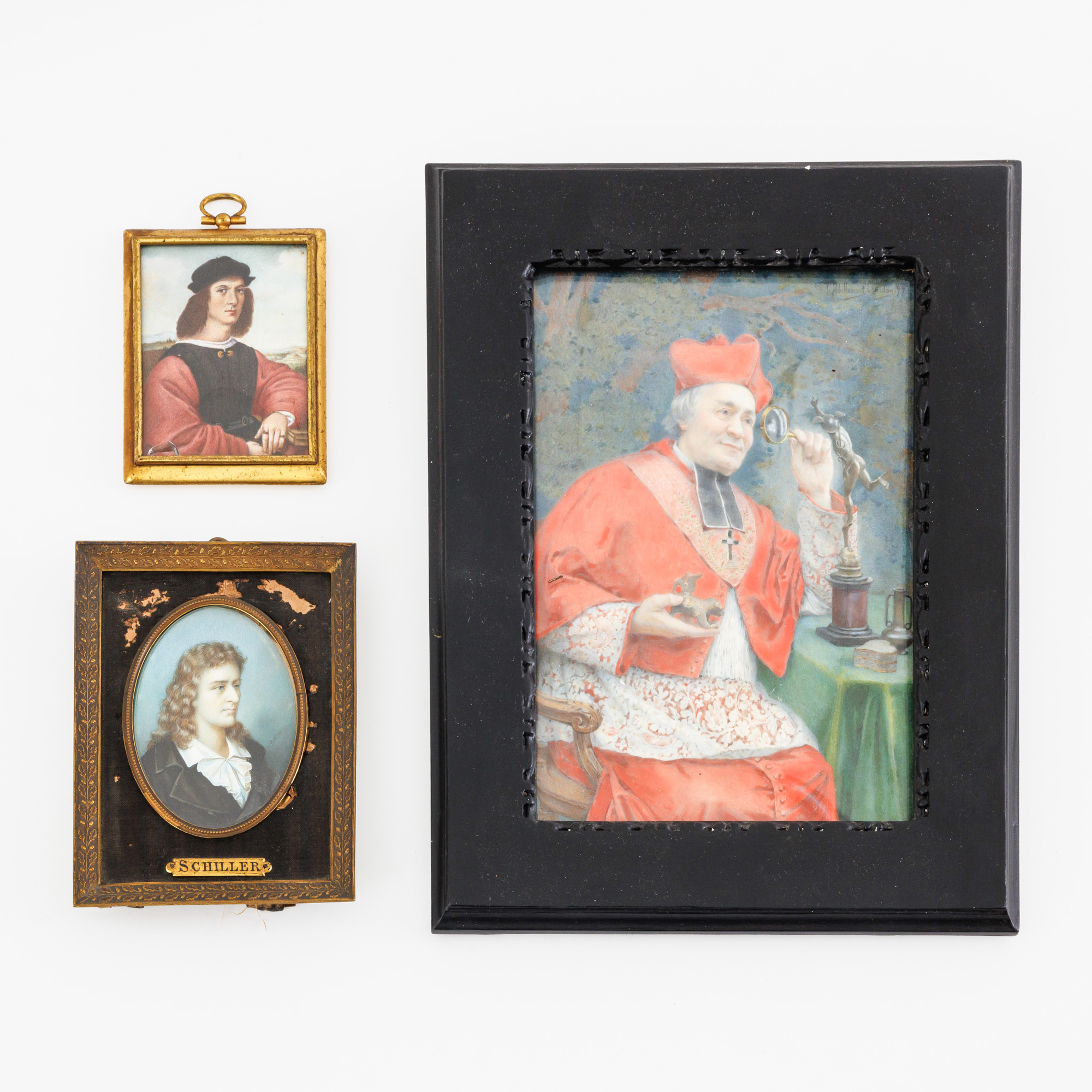 Three miniatures – kavel bij Bernaerts, Antwerp