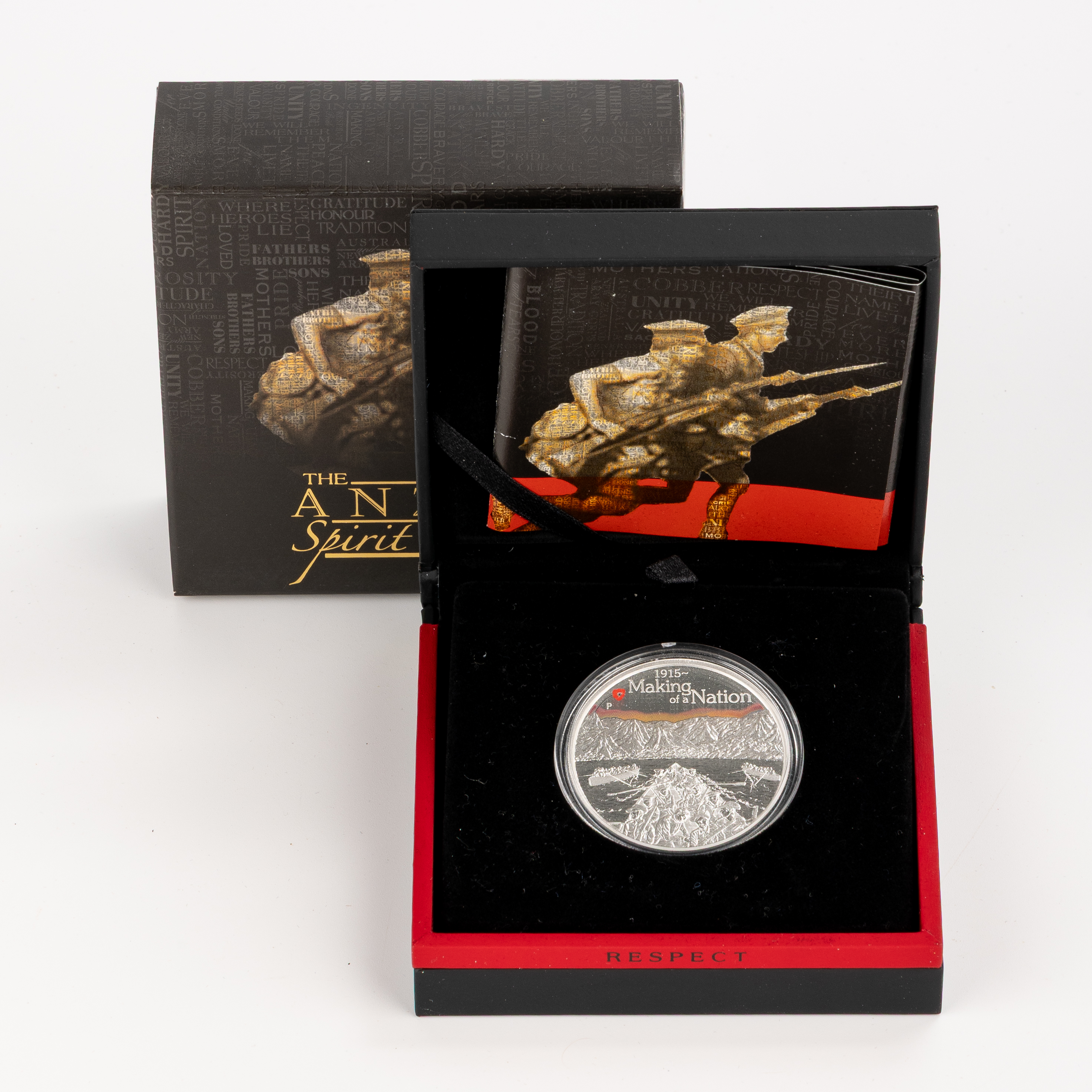 Elizabeth II, Perth Mint - The ANZAC Spirit 100th Anniversary, One Dollar, 2015, FDC