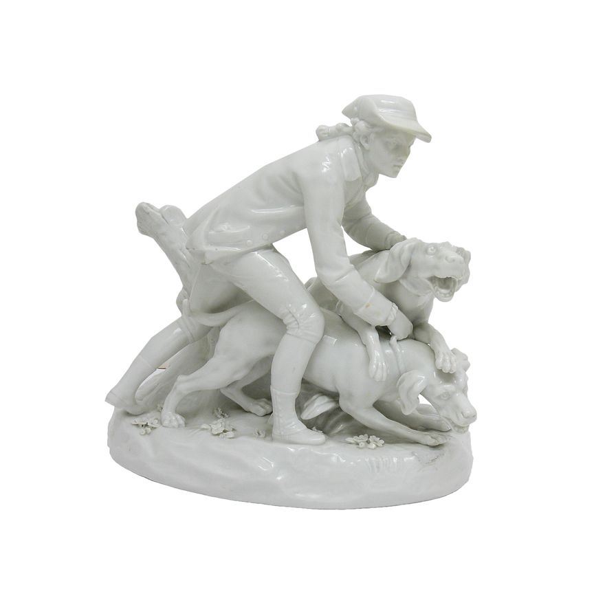 Figura młodzieńca z psami