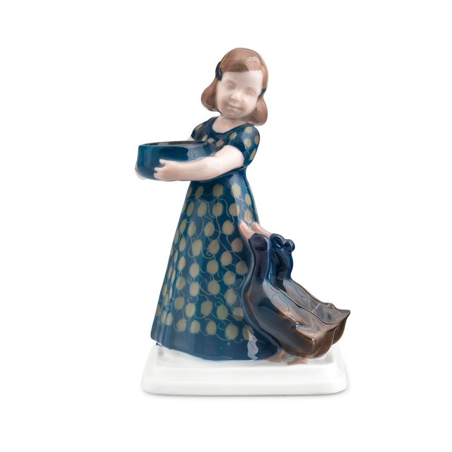 Figurka dziewczynki z kaczkami, Rosenthal, 1914 r. proj. A. Caasmann (1886–1968)
Rosenthal, 1914 r.