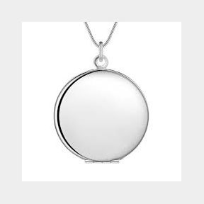 Silver Designer Round Locket Necklace-50582/21769 (B1 S4) C