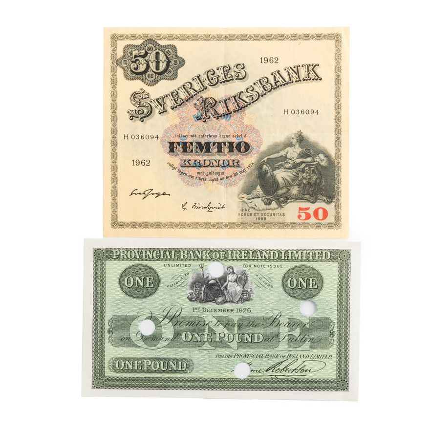 Ireland, Robertson, Provincial Bank of Ireland Ltd, One Pound, 1926,  UNC