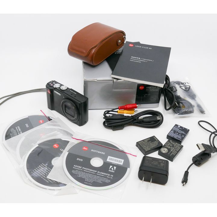 Box Leica V-Lux 40 Point and Shoot Digital Camera & Accessories Etc