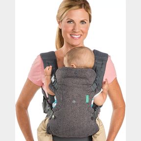 INFANTINO FLIP ADVANCED 4-IN-1 BABY CARRIER - ERGONOMIC, CONVERTIBLE, FACE-IN AND FACE-OUT FRONT AND BACK BABY CARRIER FOR NEWBORN