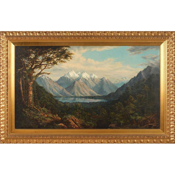 Charles D. Barraud 'Exploring Party, Lake Wakatipu, Central Otago'