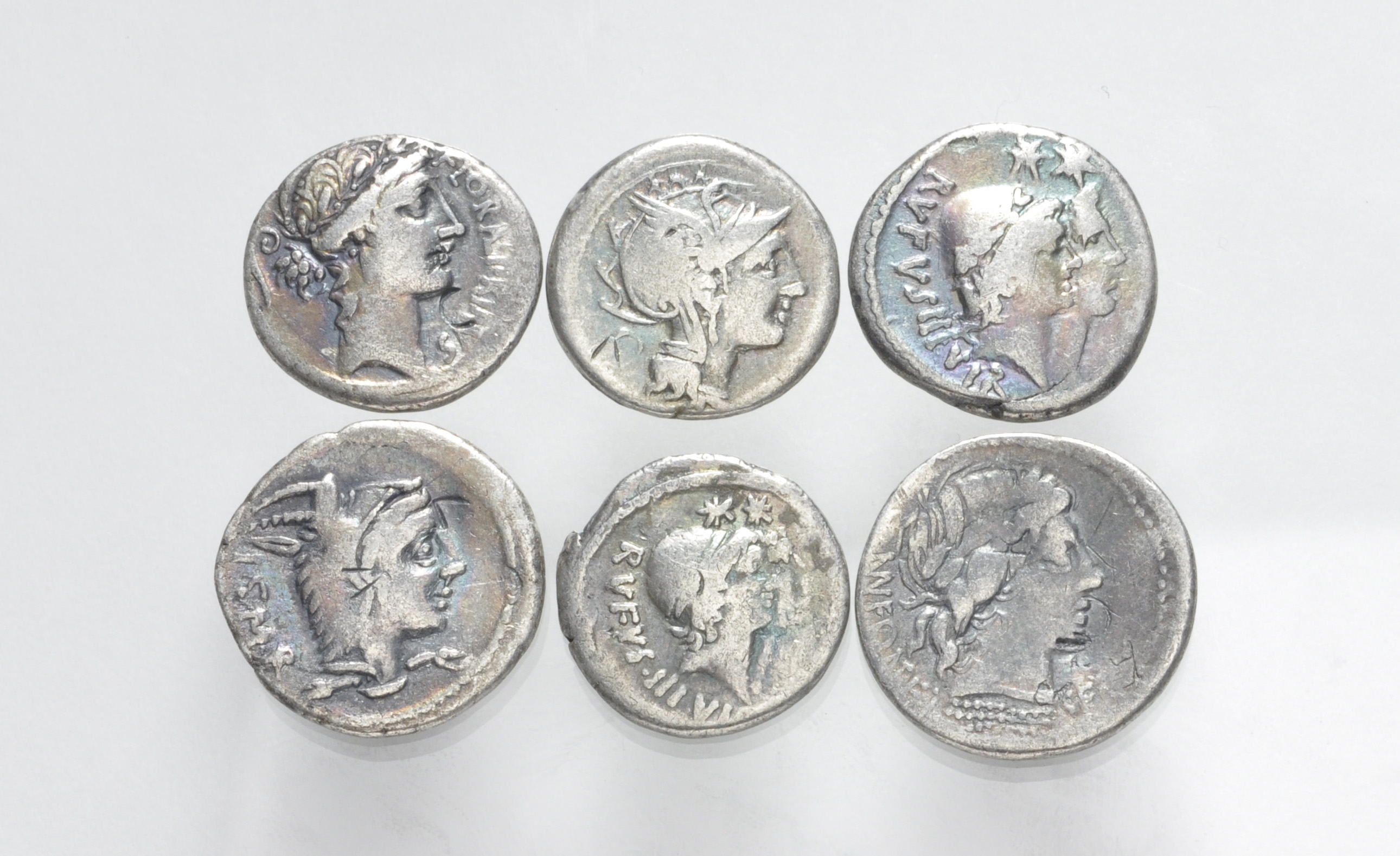 ROMAN. Republic. Lot of six (6) AR Denarii. | Classical Numismatic Group