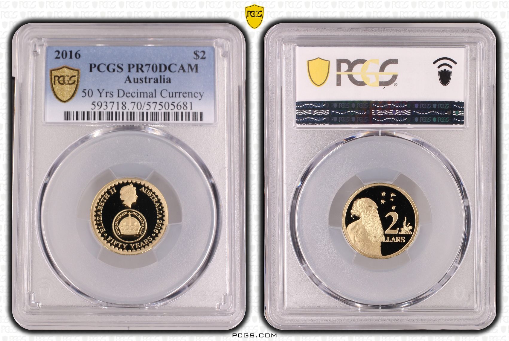 50 Yrs Decimal Currency, Two Dollar, 2016, PCGS PR70DCAM
