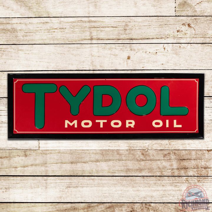 Tydol Motor Oil Horizontal Emb. Single Sided Tin Sign