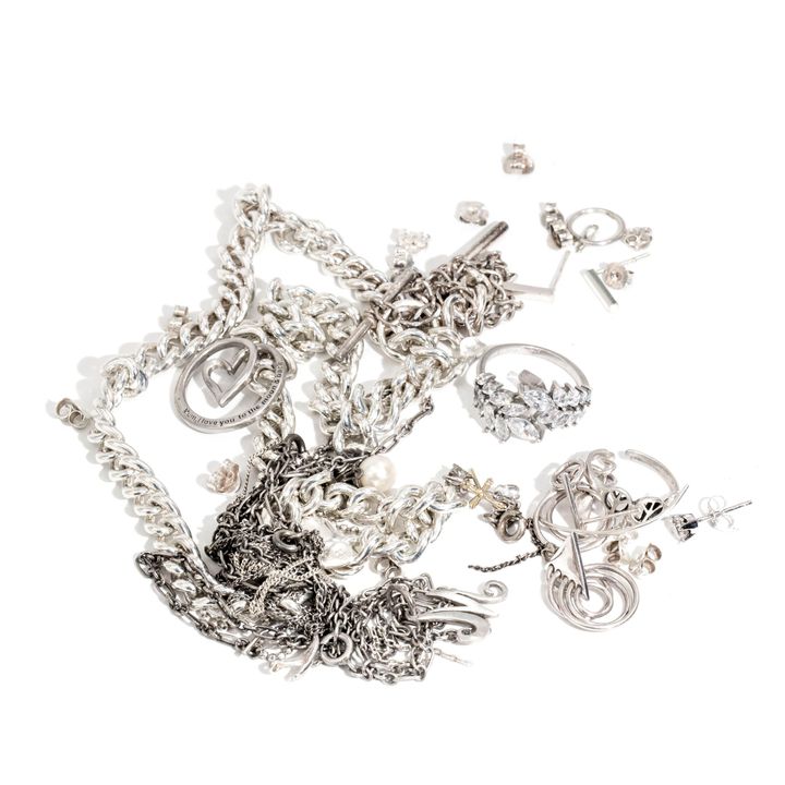 Mix Lot Of Silver Jewellery,