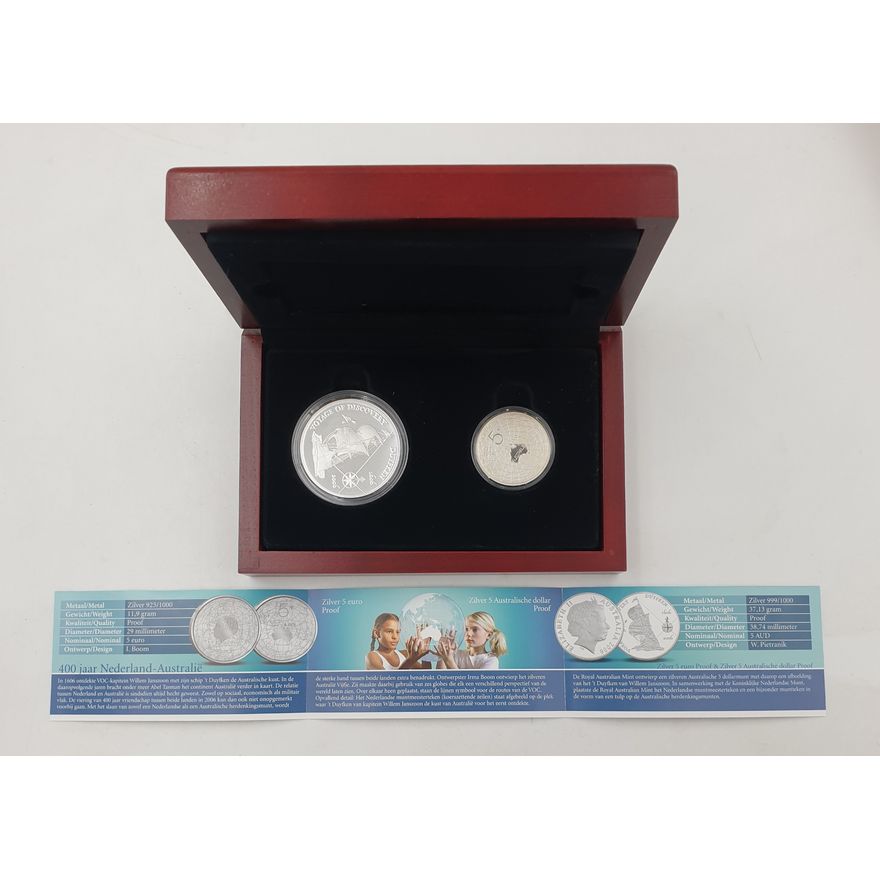Silver Duyfken Joint Issue Two Coin Set