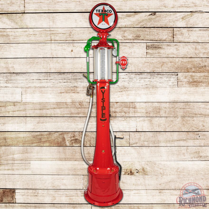 Fry 17 Visible 5 Gallon Gas Pump Restored Texaco