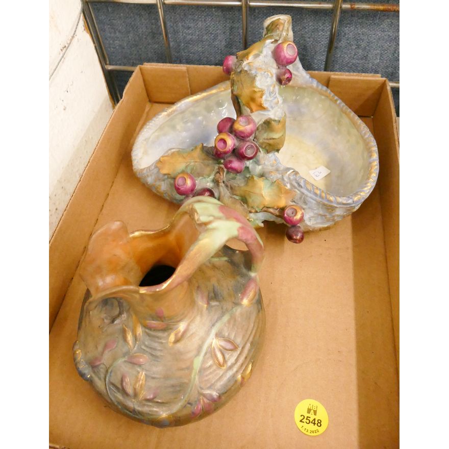 Box Teplitz Amphora Pottery- AS IS