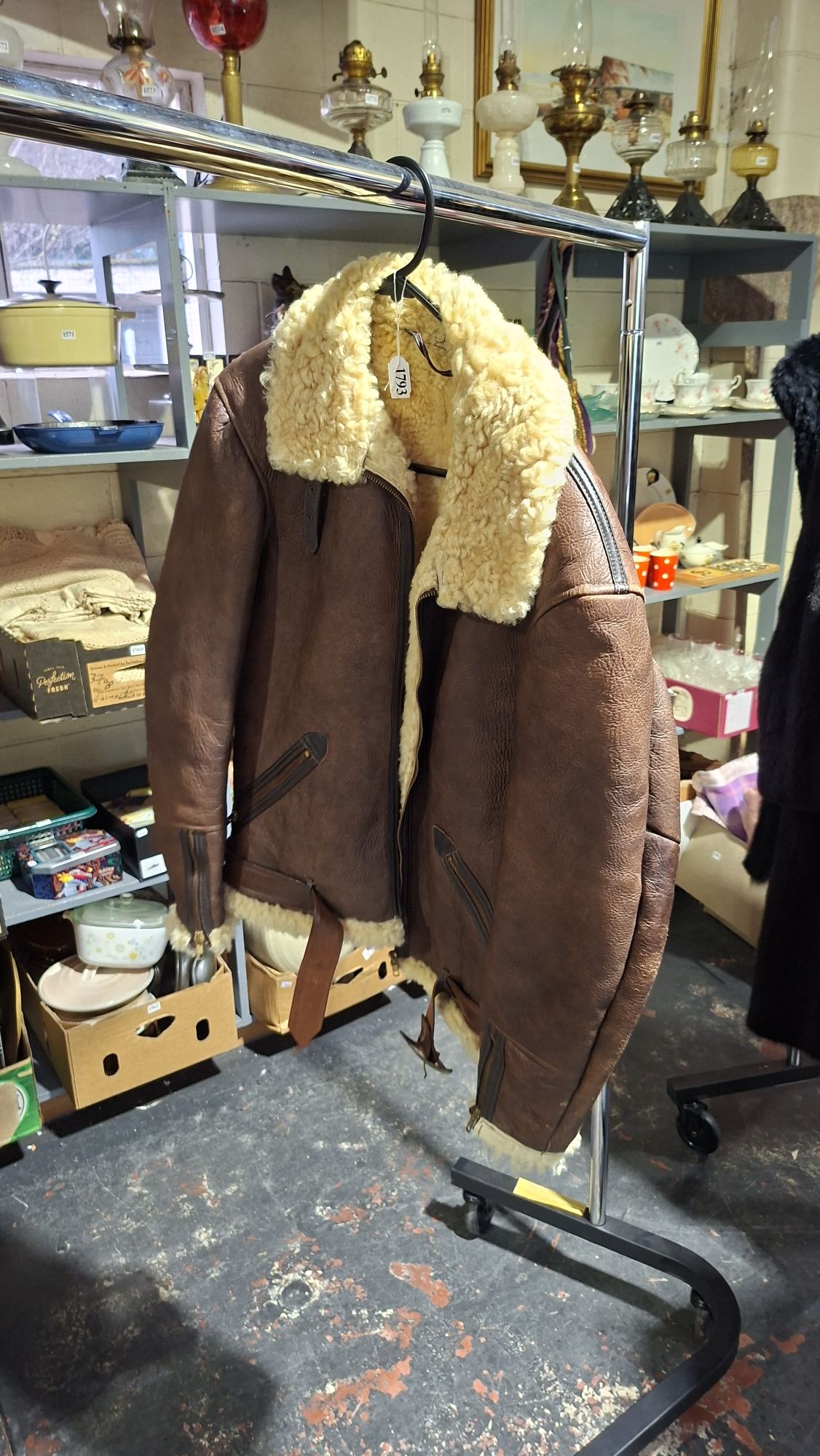 Vintage Pilots Sheepskin Jacket