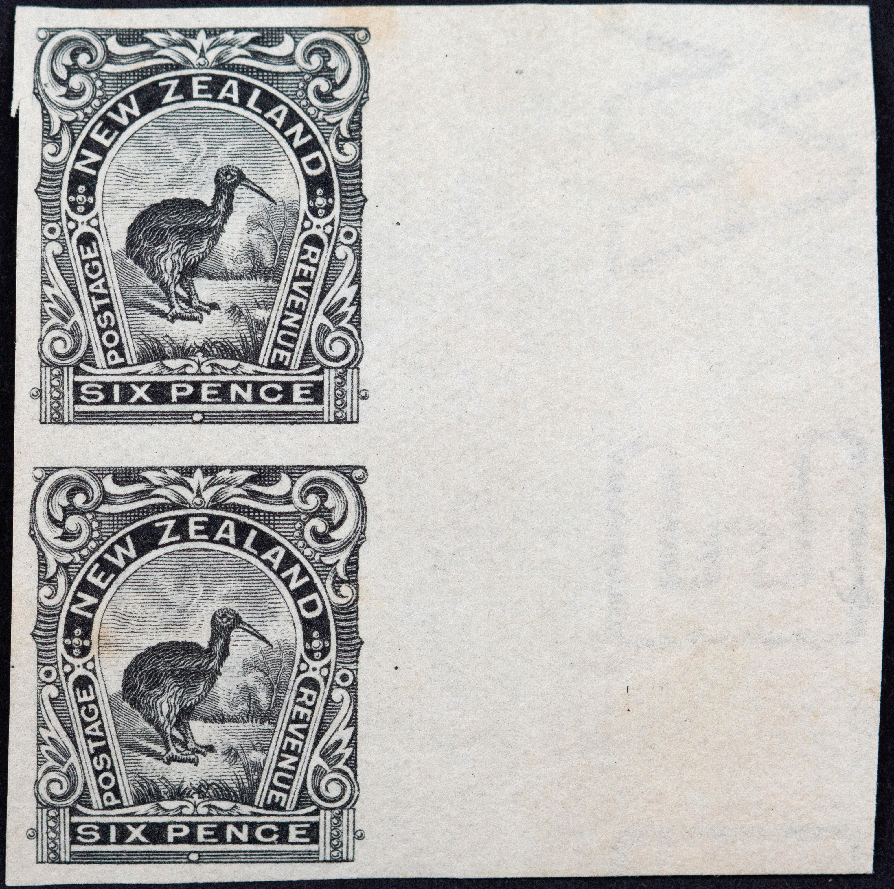 New Zealand, Sixpence, Black (Proof), 1898 - 1900, Good