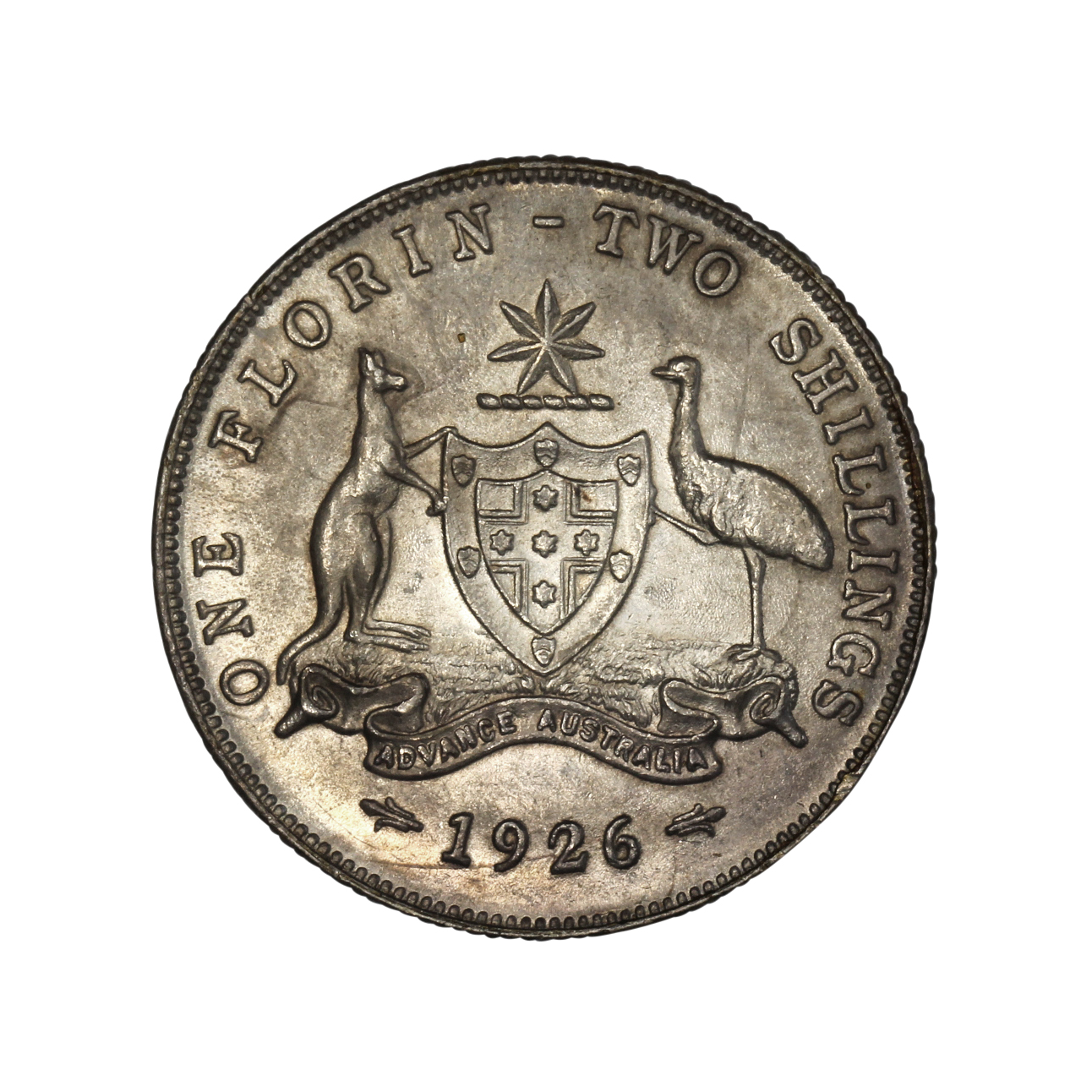 1039. · George IV, Florin, 1926, UNC