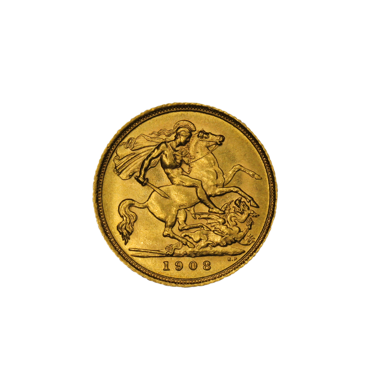 1243. · Edward VII, Half Sovereign, 1908-S, EF
