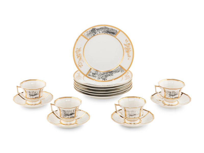 A Limoges Porcelain Dessert Service
