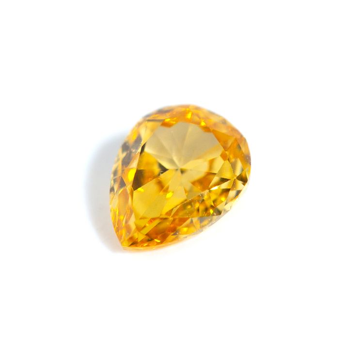 0.16 Carat Fancy Yellowish Orange Diamond,