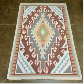 Vintage Burntwater Style Handmade Navajo Textile