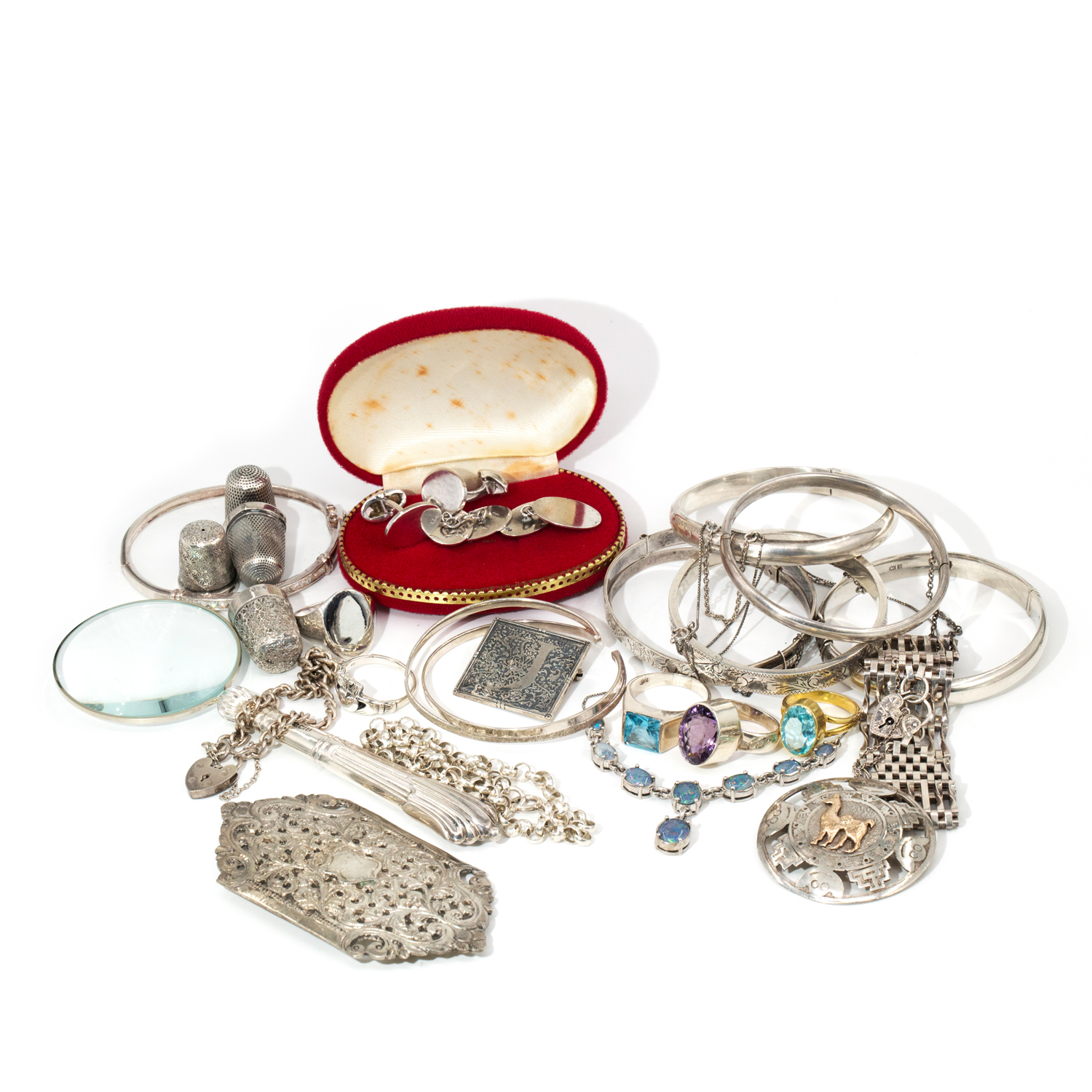 Assortment of Silver Jewellery