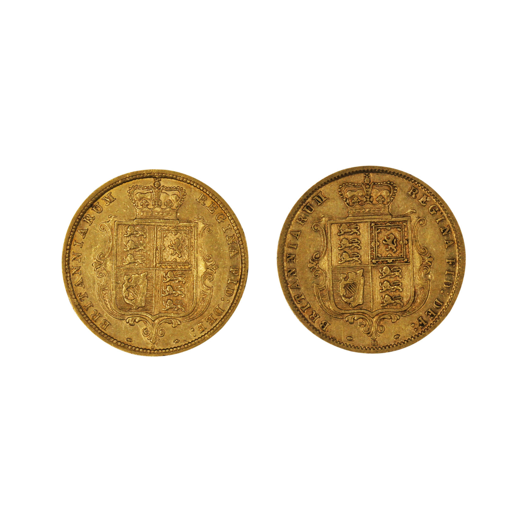 1177. · Group, Victoria, Half Sovereign, aFine