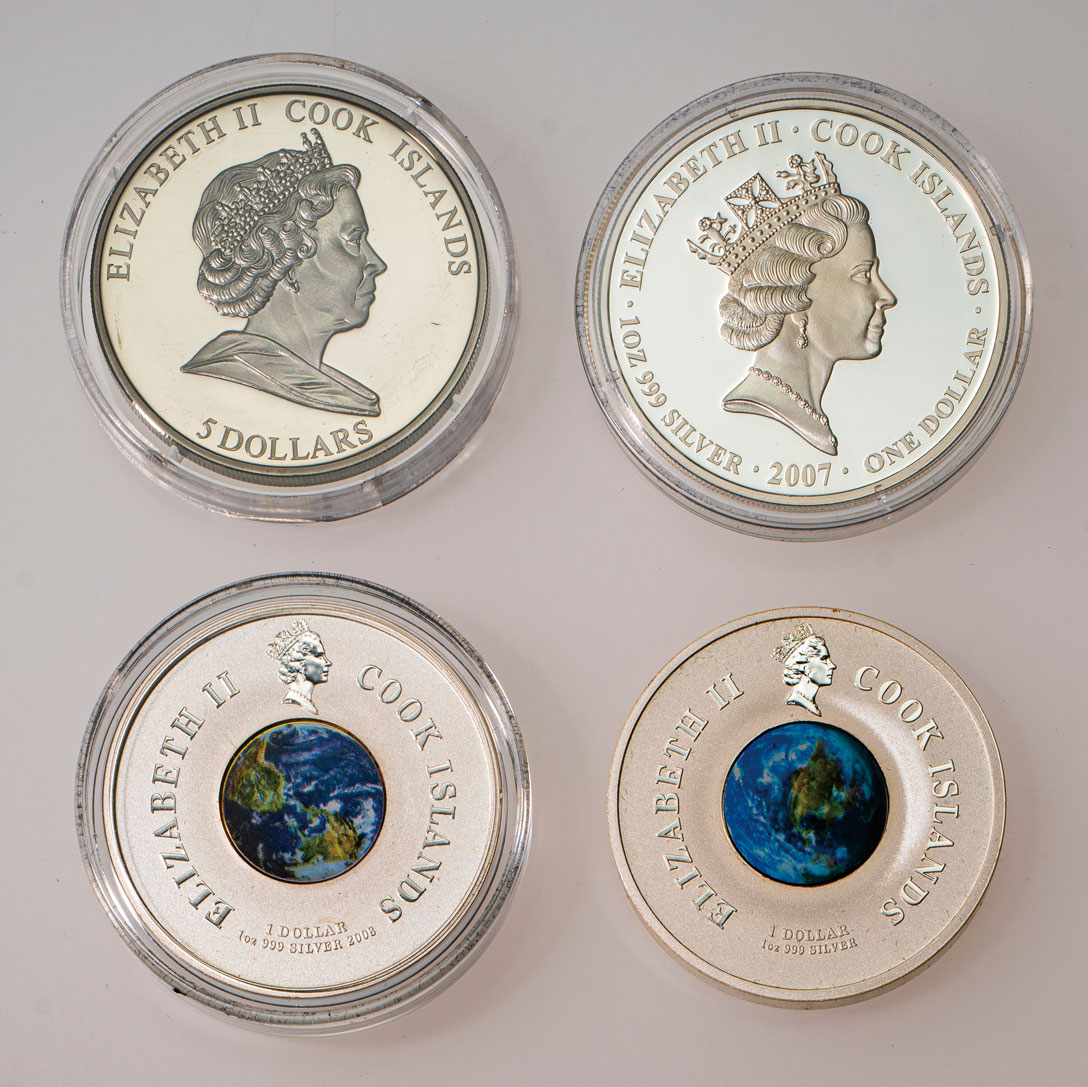 クック諸島-Cook Islands. プルーフ. Proof. 各種記念銀貨4点揃