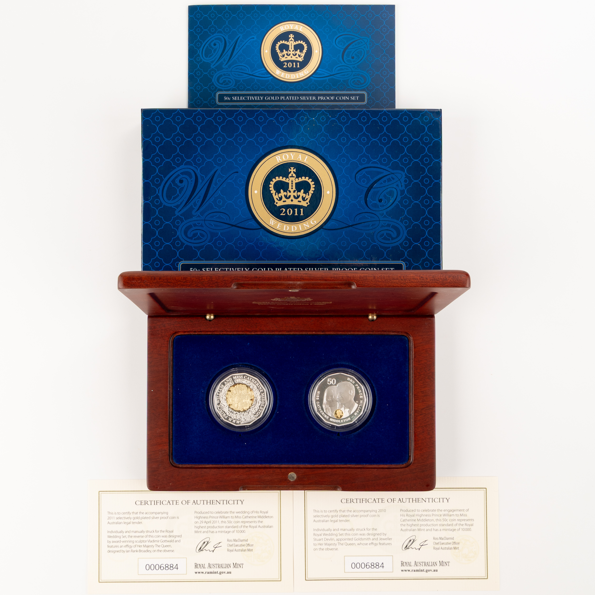 Elizabeth II, RAM - Royal Wedding, Fifty Cents, 2011, FDC