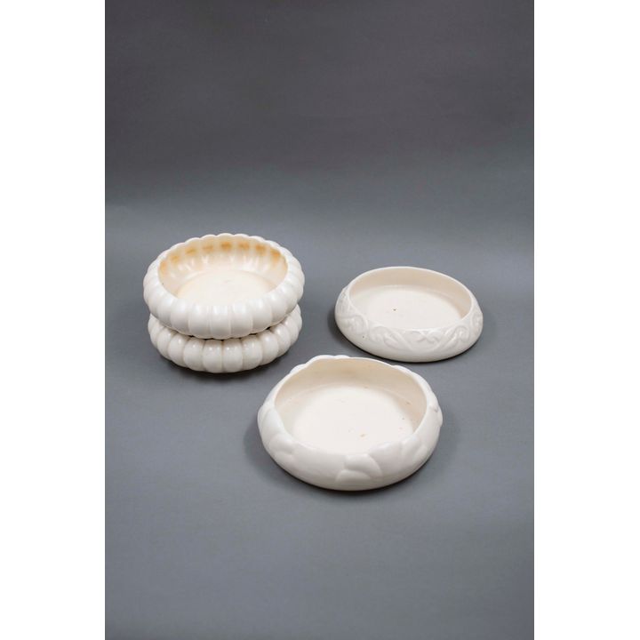 Crown Lynn Potteries - Four white float bowls