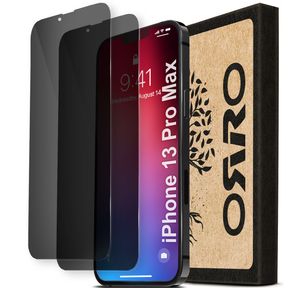 ORRO iPhone 13 Pro Max Full Privacy Anti Spy Glass Screen Protector 2 Pack |