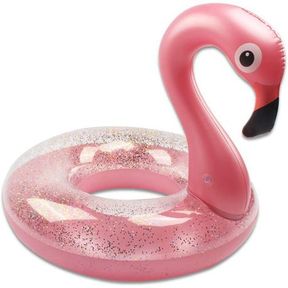 Glitter Flamingo Inflatable Pool Float 70 cm Sequined Flamingo Inflatable Pool Toy | NOT TESTED