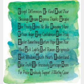Count Your Blessings Inspiring Quote Vinyl Decal Home Wall Decoration Grateful Quote Inspirational Accept Differences Be Kind - Size: 18 in