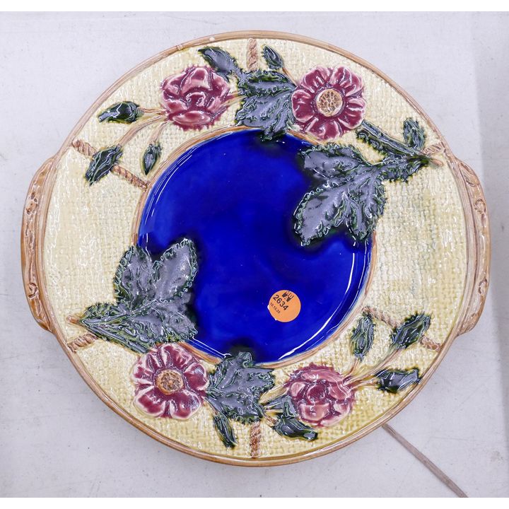 Majolica Handled Tray- 10.5''