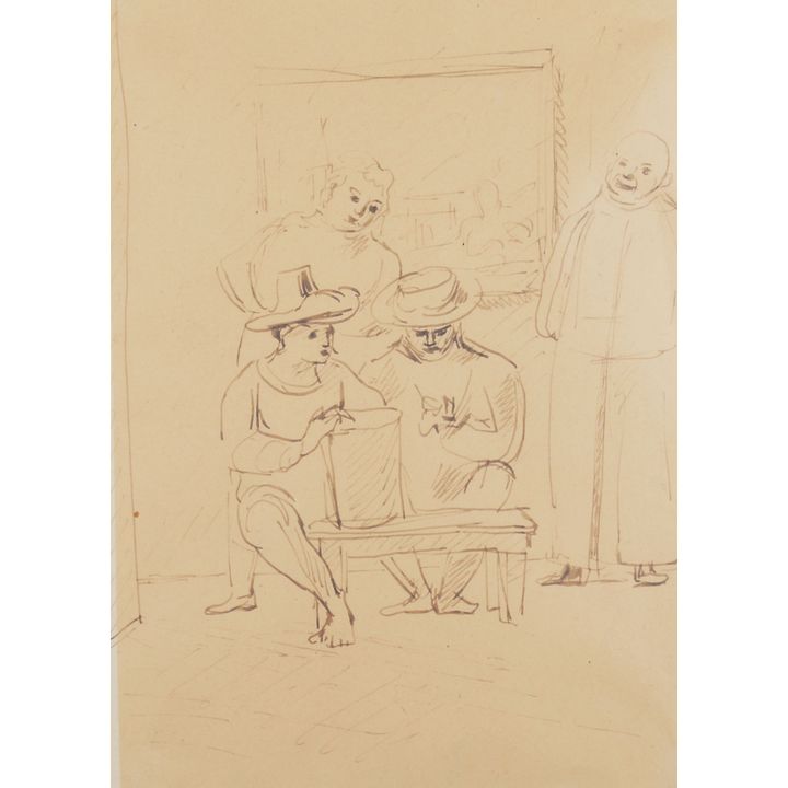 Juliusz Studnicki | Scena we wnętrzu, ok. 1960 r