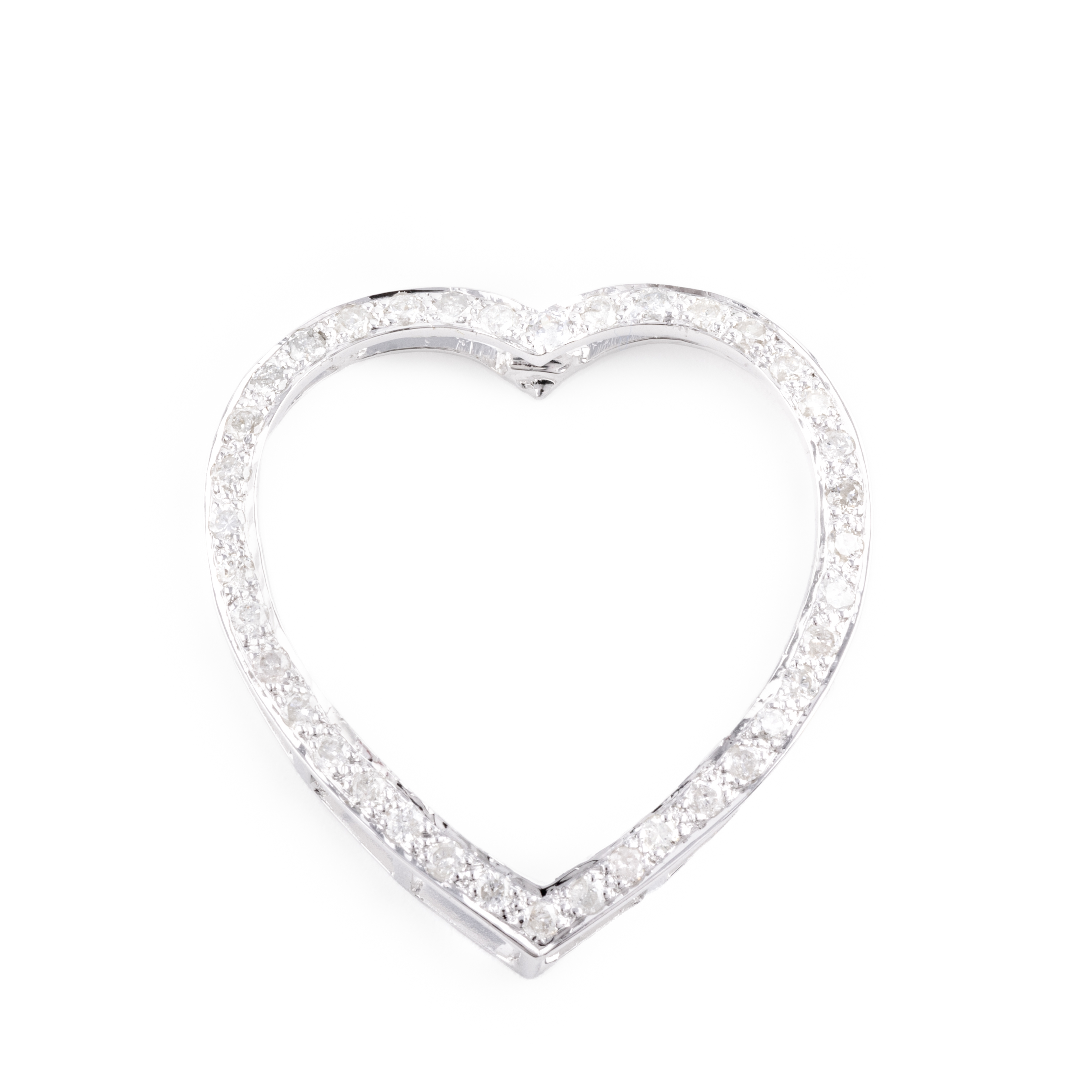 Diamond Heart Pendant 18ct Gold