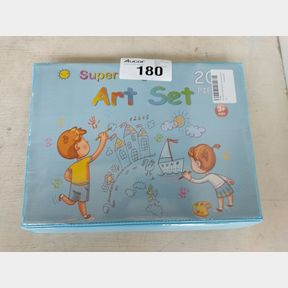 CHILDREN S PAINTING SET 208 PIECES ART SET - BLUE - SINGLE -