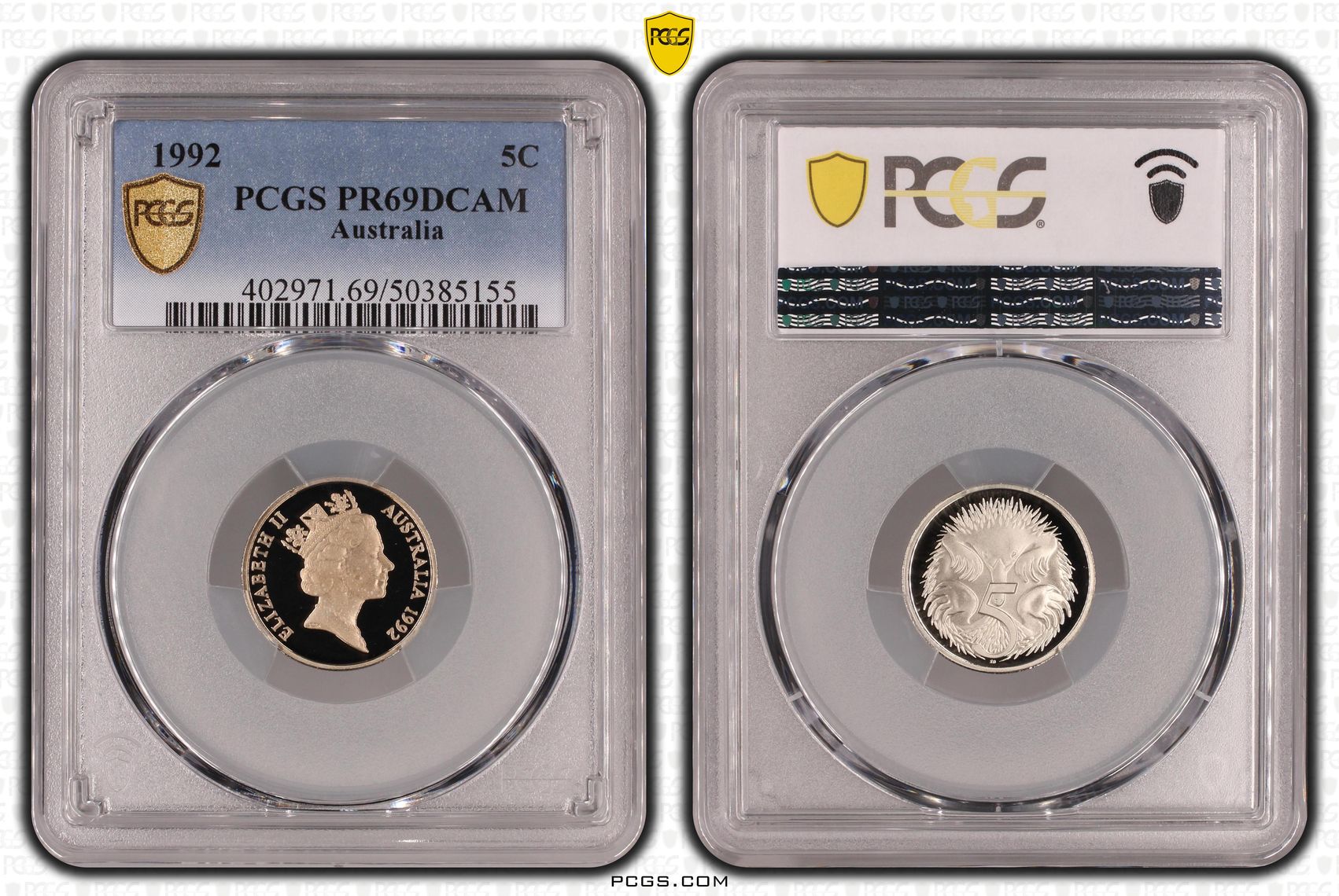 Five Cent, 1992, PCGS PR69DCAM
