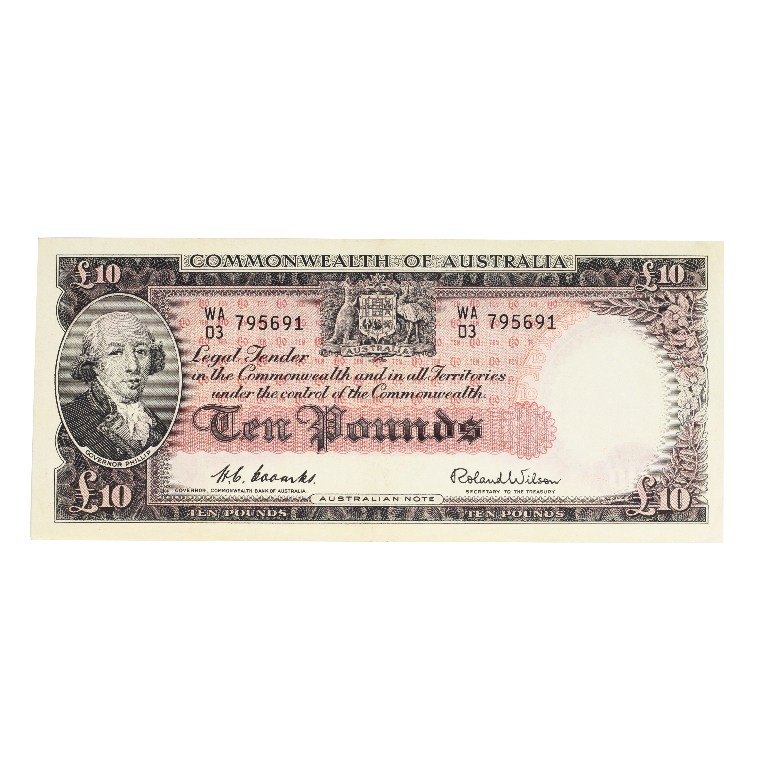 1928. · Coombs/Wilson, Ten Pounds, 1960, aEF