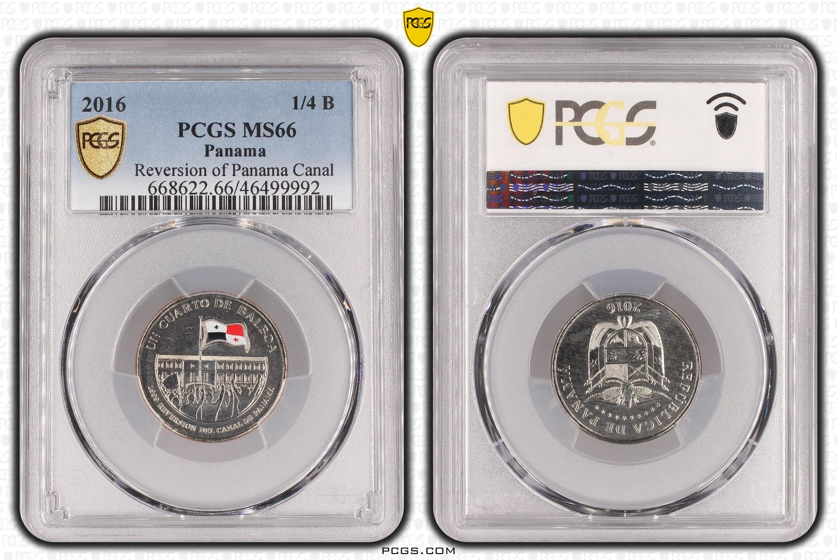 Panama, Reversion of Panama Canal, Quarter Balboa, 2016, PCGS MS66