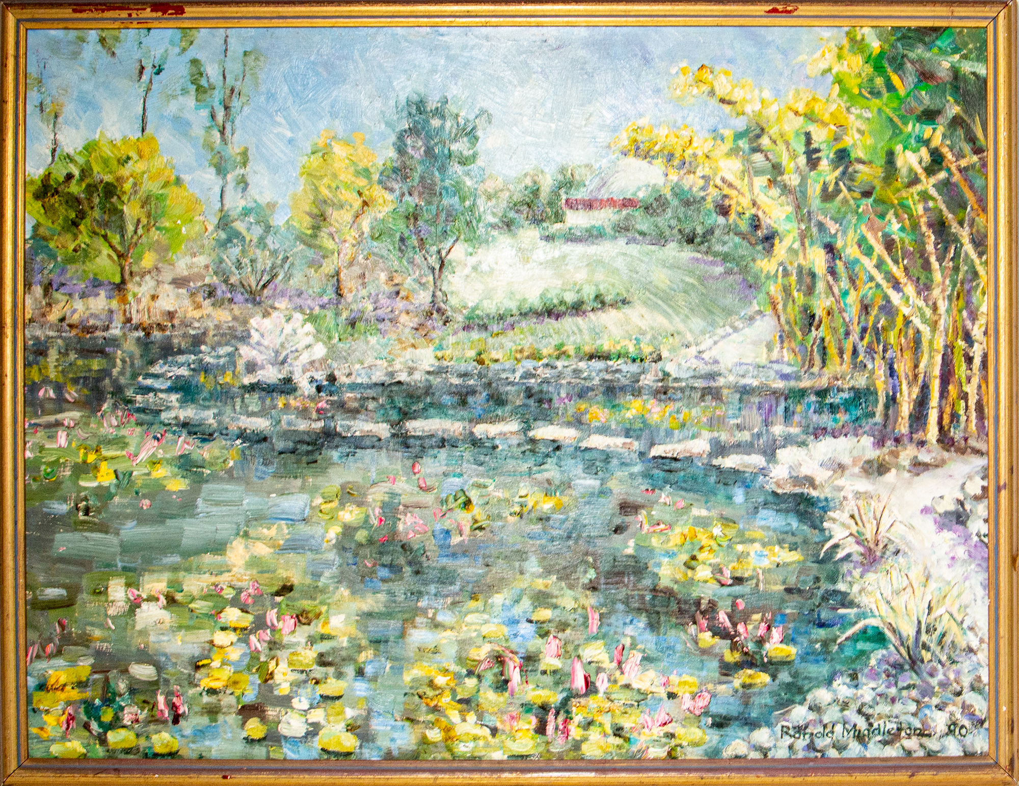 498 · Pair of Water Paintings (Lake & Ocean)