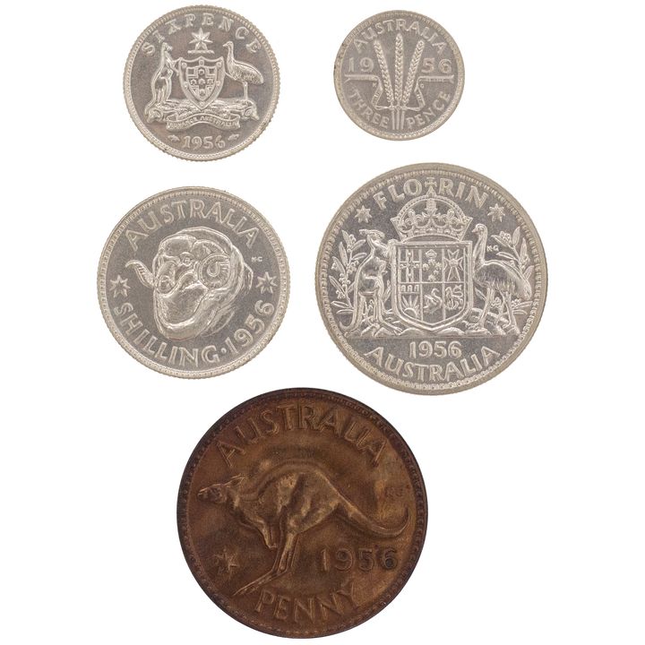 Elizabeth II, Proof Set, 1956, aFDC - FDC
