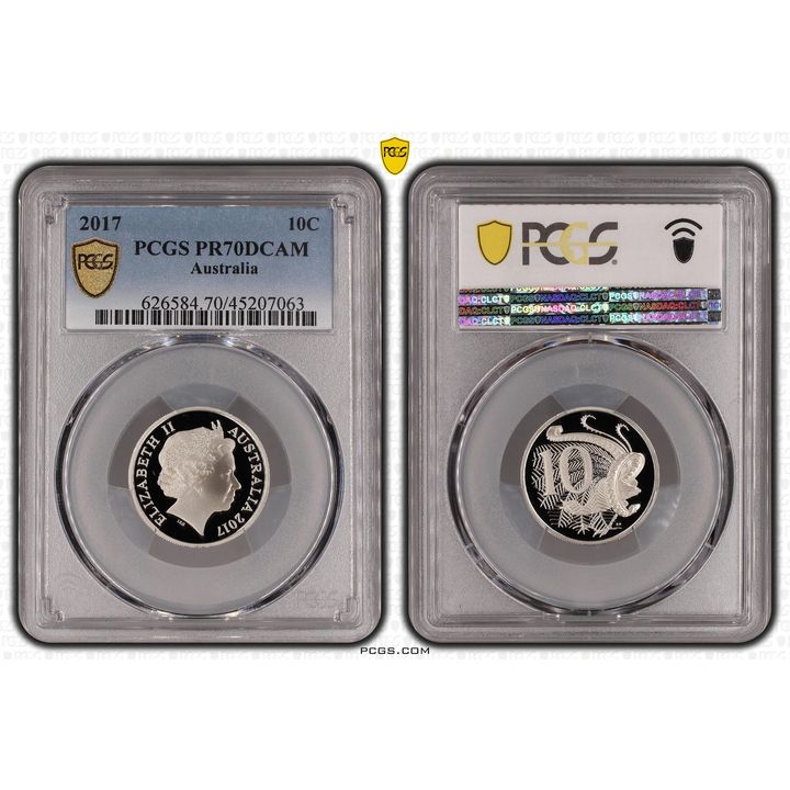Elizabeth II, Ten Cent, 2017, PCGS PR 70DCAM