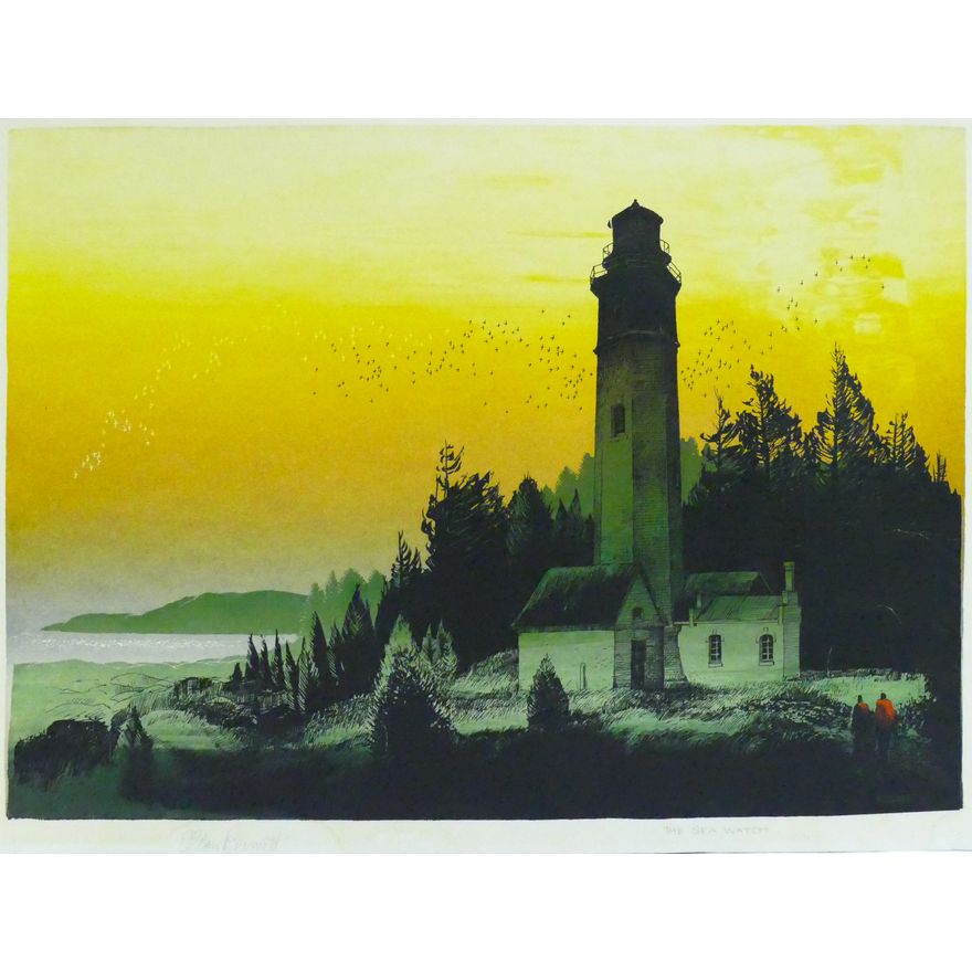 Elton Bennett ''The Sea Watch'' Plate Signed Serigraph