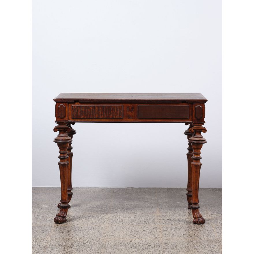 A small wooden table