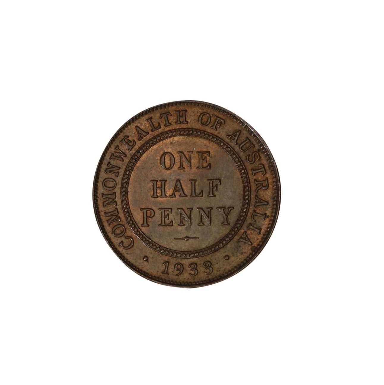 899. · George V, Half Penny, 1933, UNC