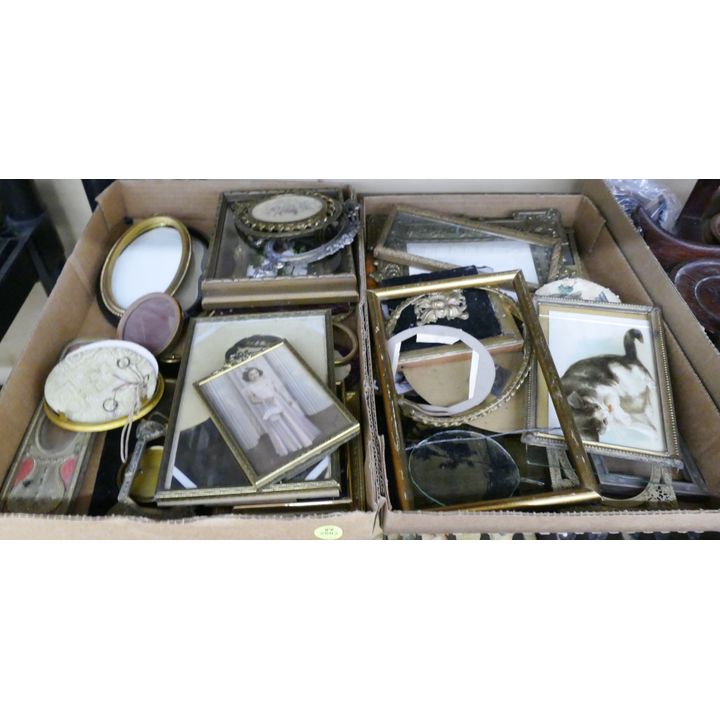 2 Boxes Antique Small Ornate Picture Frames