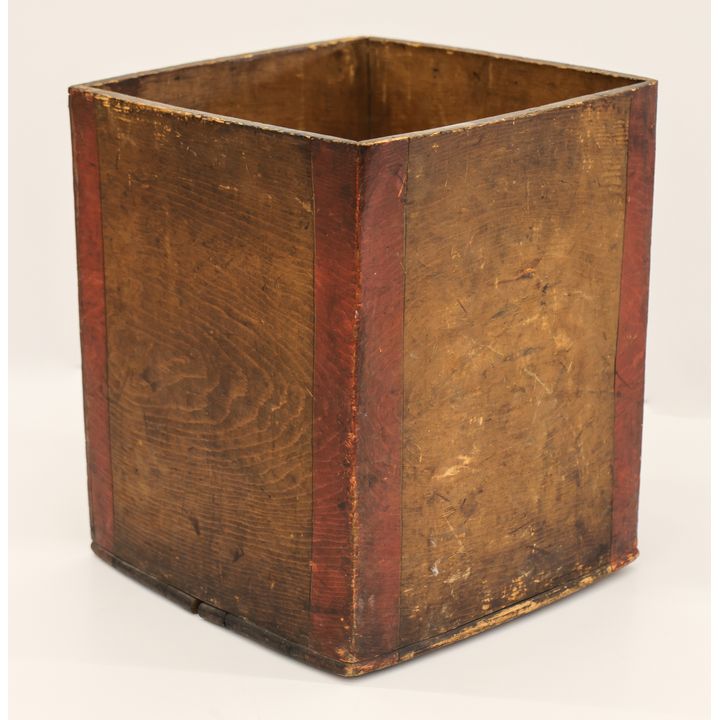 Antique Tlingit Red Bent Corner Storage Box