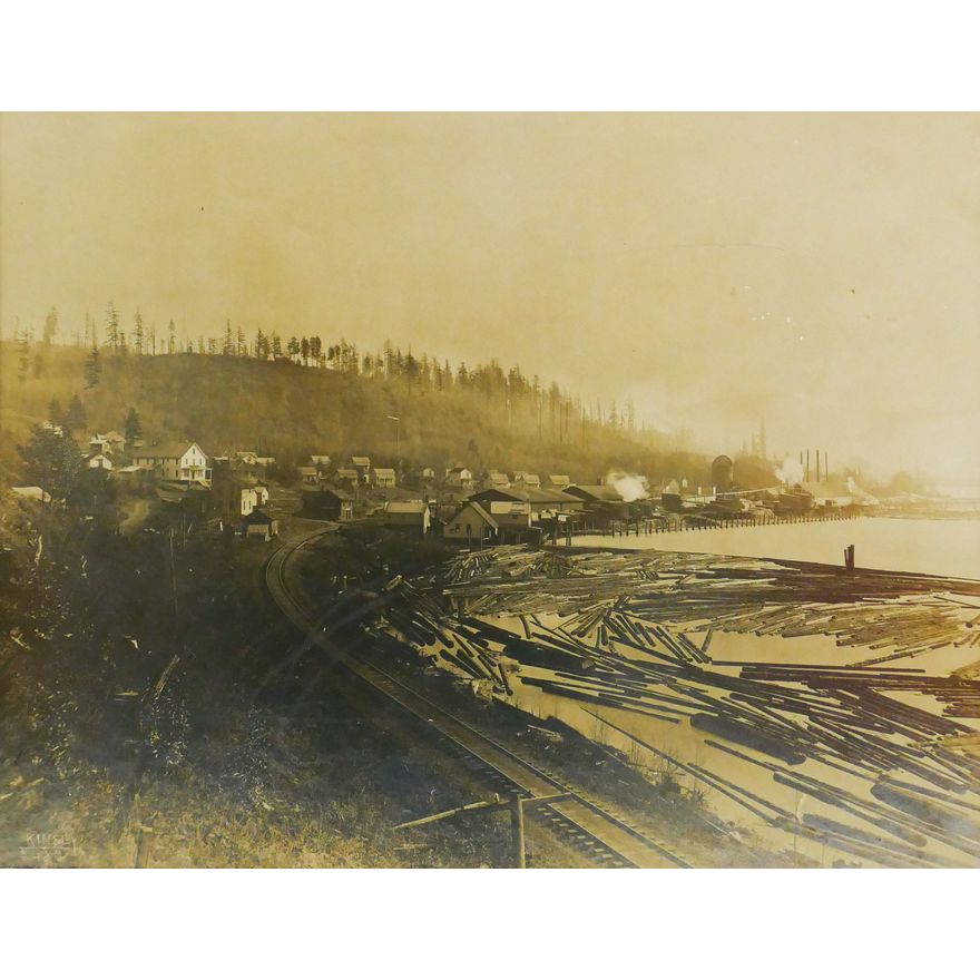 Darius Kinsey Monohon Washington on Lake Sammamish No. 2482 Albumen Photograph.